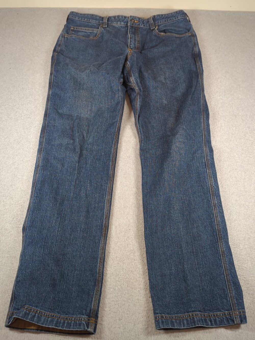 Duluth Trading Flex Ballroom Jeans Men's 38x34 (Fit 38x33) Relaxed Fit Workwear